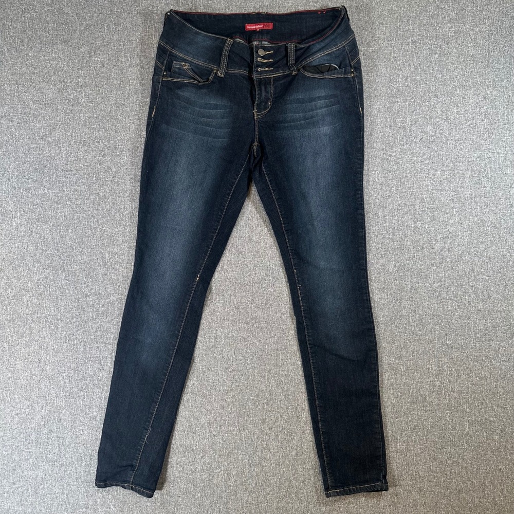 YMI WannaBettaButt Skinny Jeans Womens‎ 13 Dark Wash Stretch Denim Y2K Mid Rise